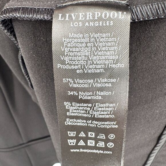 LIVERPOOL Black Modern 1 Button Stretch Fitted Blazer Jacket Size 3X - Picture 10 of 10